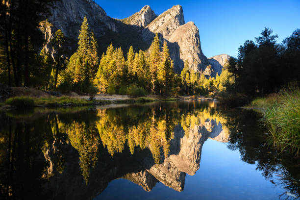 istock Three Brothers, Merced River, Yosemite NP 638827416