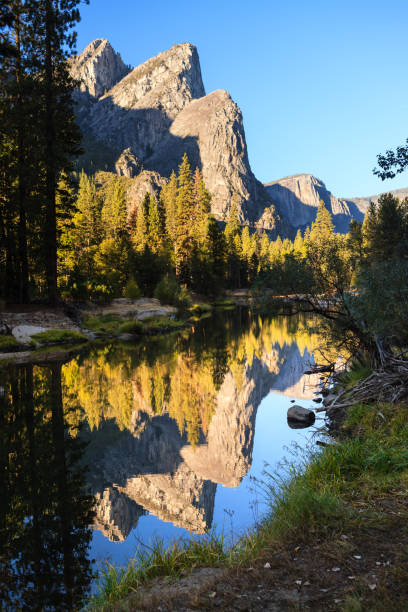 istock Three Brothers, Merced River, Yosemite NP 638827580