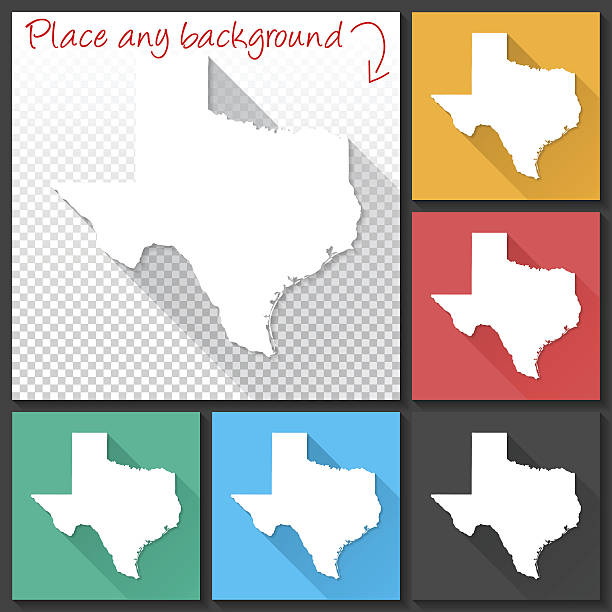 Colorless Texas Map Blank Map Of Texas Stock Photos, Pictures & Royalty-Free Images - iStock