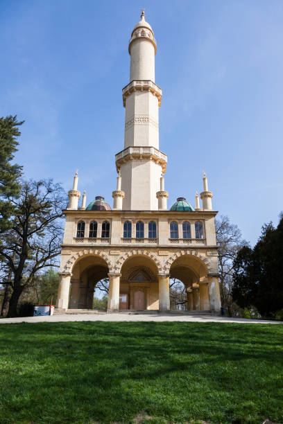istock Minaret in Lednice. Lednice, South Moravia, Czech Republic. 638829642