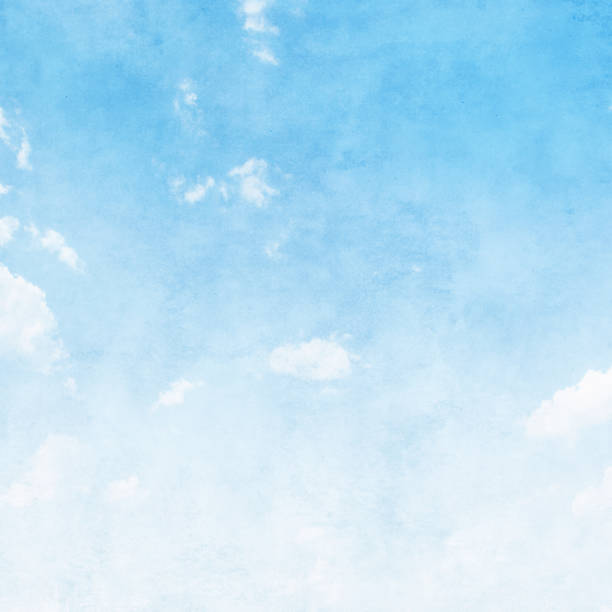 istock Blue sky with clouds in grunge style. 638832246