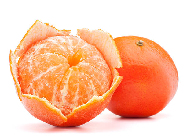 istock Peeled tangerine or mandarin fruit 638832444