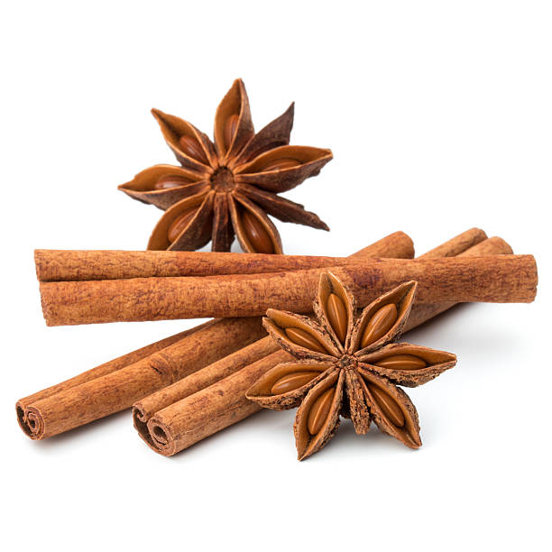 istock cinnamon stick and star anise spice isolated on white background 638834206