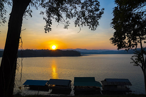 istock tropical lake sunset landscape view 638842660