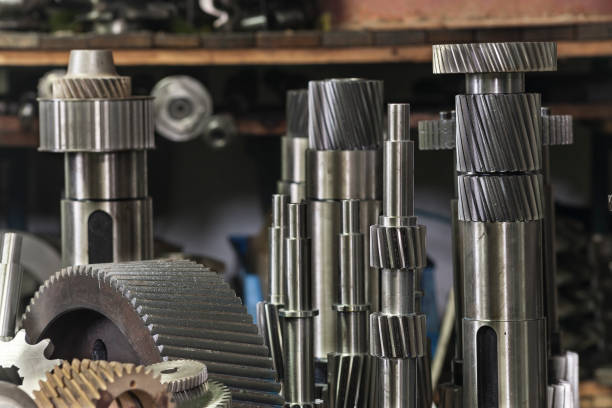 istock Machine part  Gears, Milling, CNC , Lathe machi 638842966