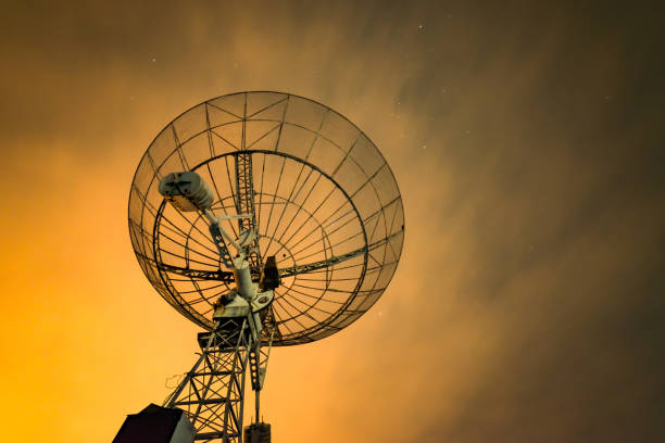 istock Radio telescope scene at night in China 638843106