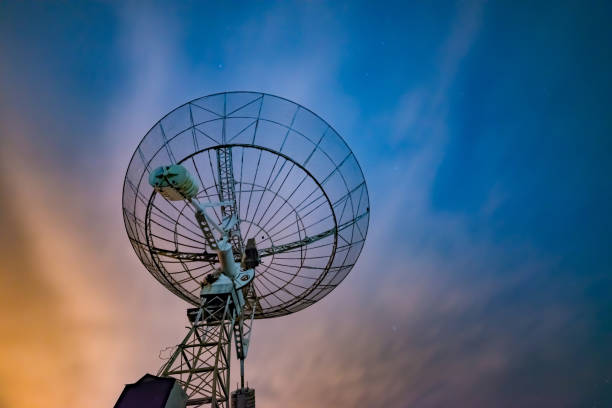 istock Radio telescope scene at night in China 638843242