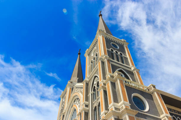 istock Old catholic church of Maephra Patisonti Niramon 638845644