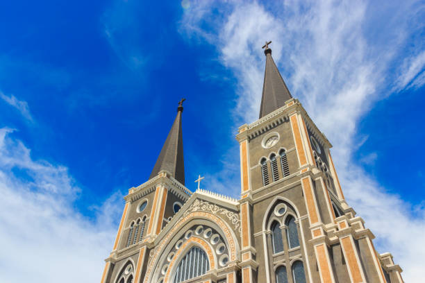 istock Old catholic church of Maephra Patisonti Niramon 638845694