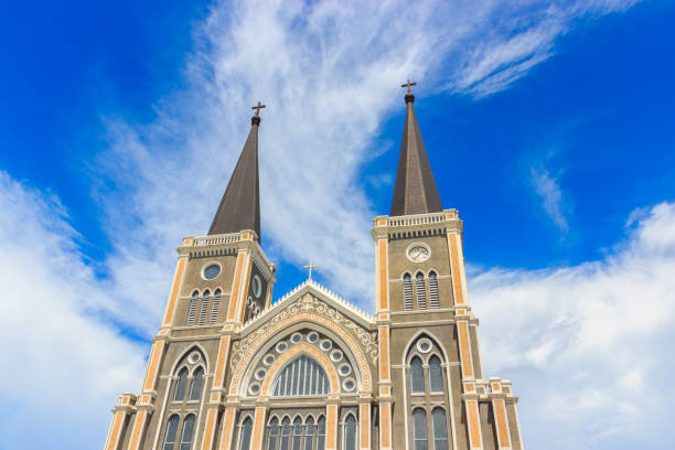 istock Old catholic church of Maephra Patisonti Niramon 638845880