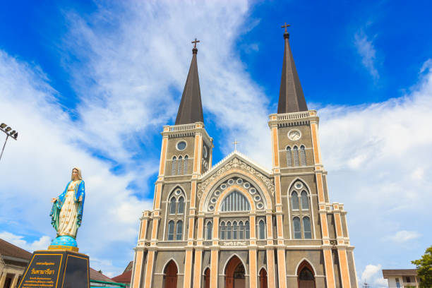 istock Old catholic church of Maephra Patisonti Niramon 638846374