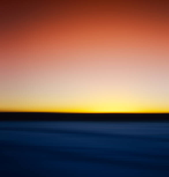 istock Square winter orange sunset landscape abstraction 638846552