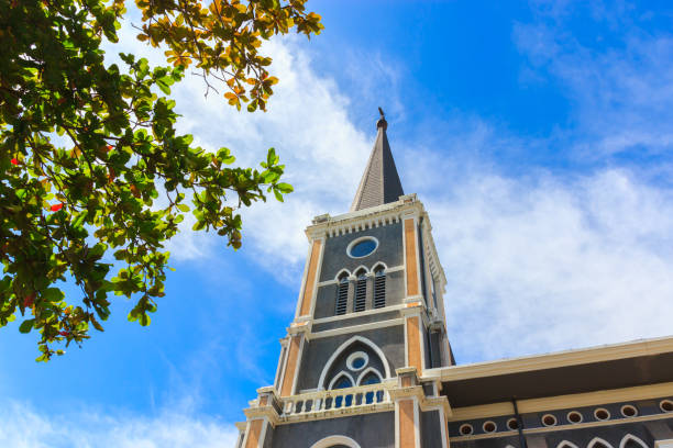 Old catholic church of Maephra Patisonti Niramon in Thailand.