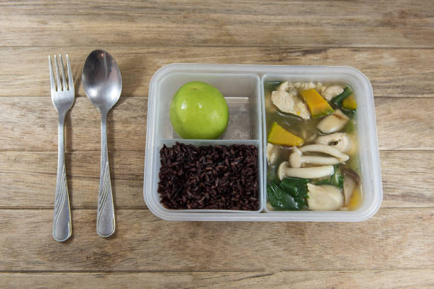 istock Chicken and mixed vegetables spicy soup and riceberry 638849648