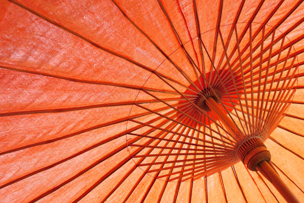 istock warm tone beach umbrella or parasol 638852258