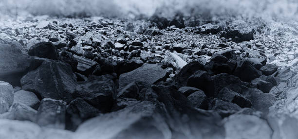 istock Horizontal blue sepia rock stones bokeh vignette background back 638852618