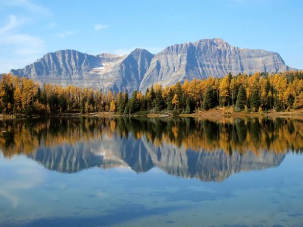 istock fall foliage and mountain reflection in lake 638855936