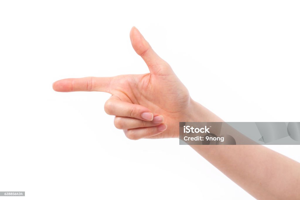 Side Way Hand Hand Pointing To Side Way Stock Photo - Download Image Now - Abstract ...