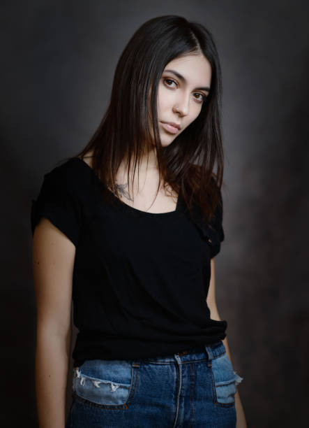 istock Portrait of a beautiful brunette. 638860422