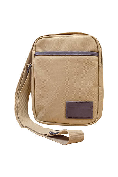 istock Shoulder or messenger bag with strap isolated on white backgroun 638863572