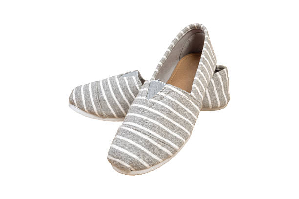 istock Pair sneakers, grey white strip color isolated background 638864444