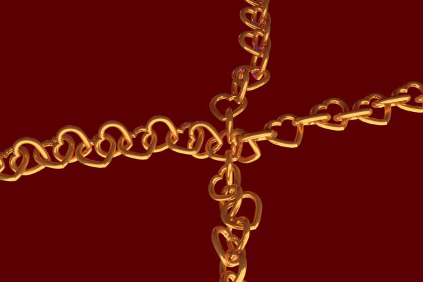 Heart beat. Music Concept. 3D Render