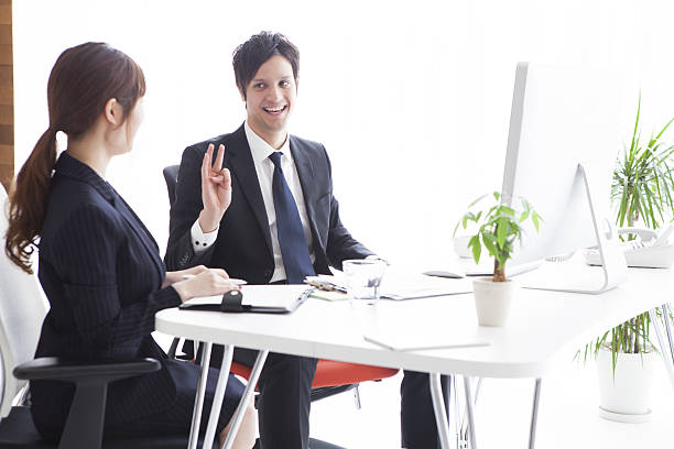 istock Business People discussing happily 638867892