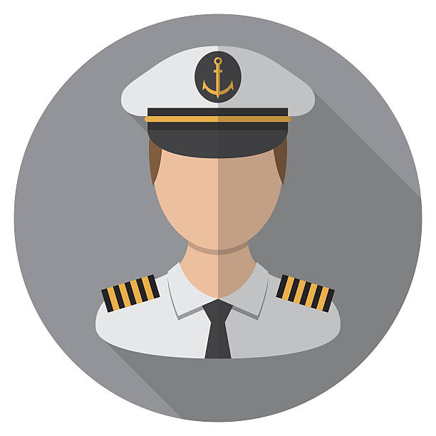 ilustrações de stock, clip art, desenhos animados e ícones de boat captains icon - sailing ship military ship industrial ship passenger ship