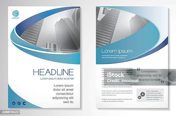 Vector Brochure Flyer Design Layout Template Size A4 Stock Illustration - Download Image Now