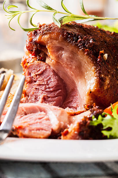 istock Pork knuckle with fried sauerkraut 638876470