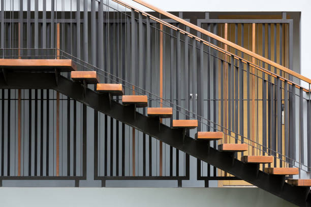 istock Exterior wooden stairway 638881686