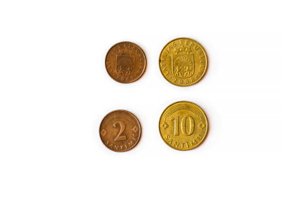 istock 2, 10 Santimu, Latvian centime coins 638884438