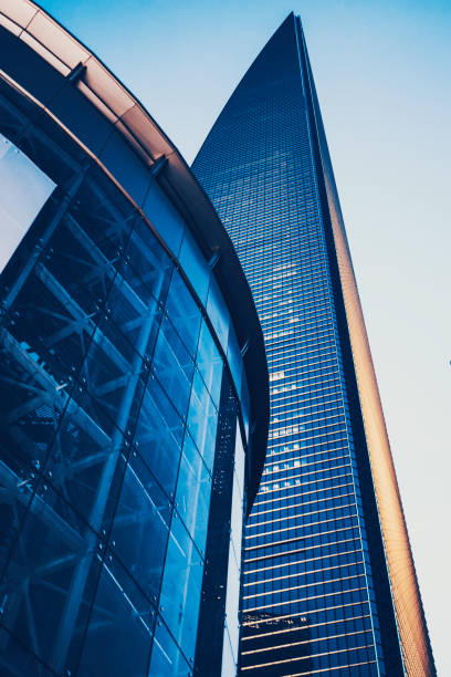 istock Modern skyscrapers in a business district 638885138
