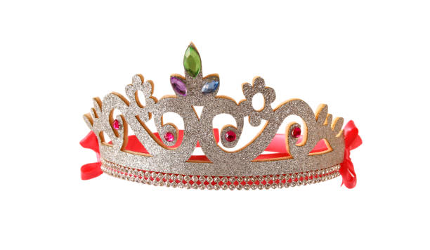 istock Girl's costume crown, isolated on white 638885904