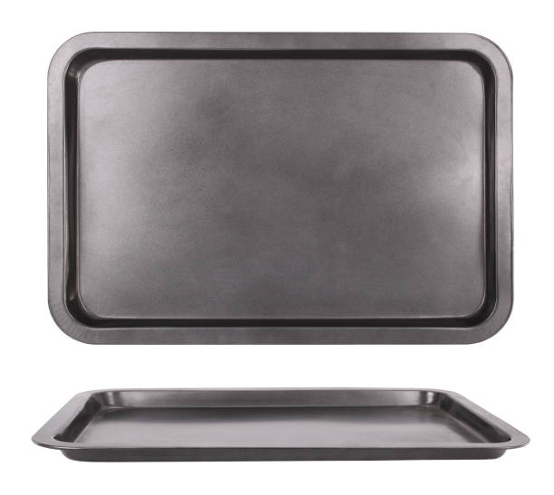 Sheet pan baking tray for oven stock photo