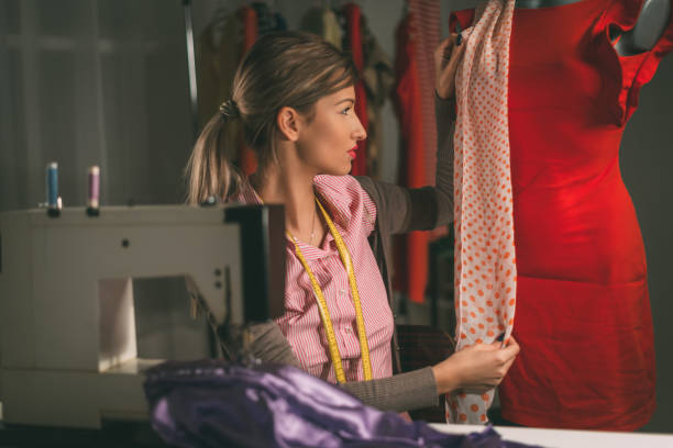 istock Young Fashion Designer At Work 638888578