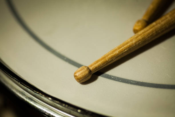 istock Snare drum and a pair of drum sticks 638890090