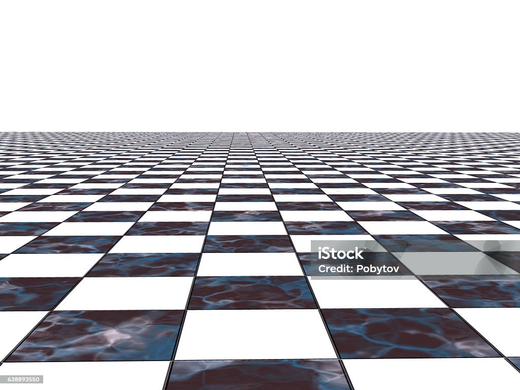 Chess surface in perspective Chess Board Stock Photo