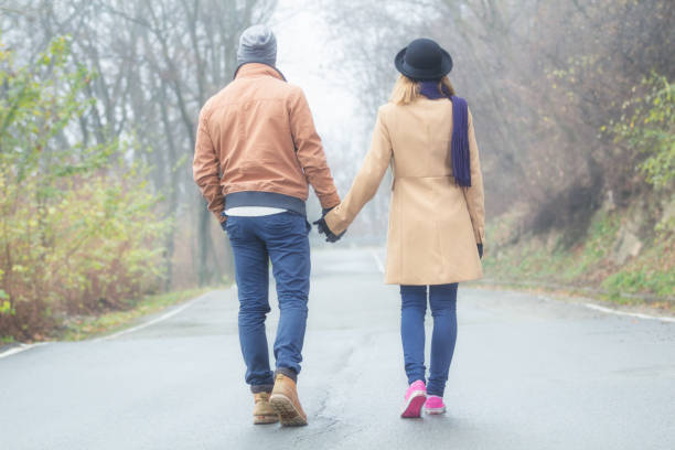 istock Young couple walking outdoors. 638893580