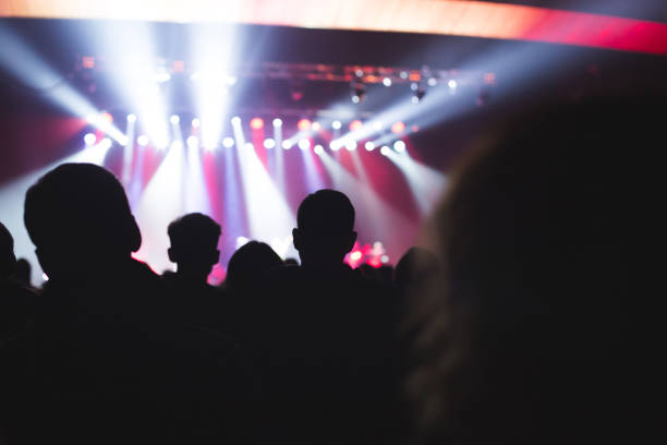 istock Audience watching the scene with artists. 638894456