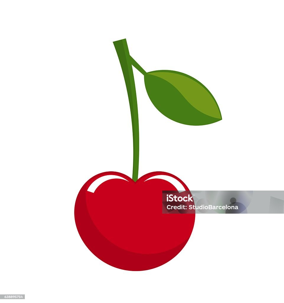 Cherry Fruit Vector Stock Illustration - Download Image Now - Art, Art ...