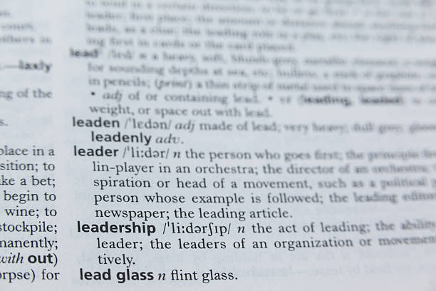 istock Definition of leadership in dictionary 638899630