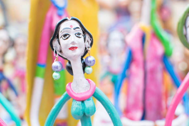 istock Clay made dolls , handicraft items on display , Kolkata 638906404