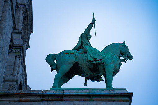 Equestrian Statue of King Saint Louis Sacre Coeur Paris