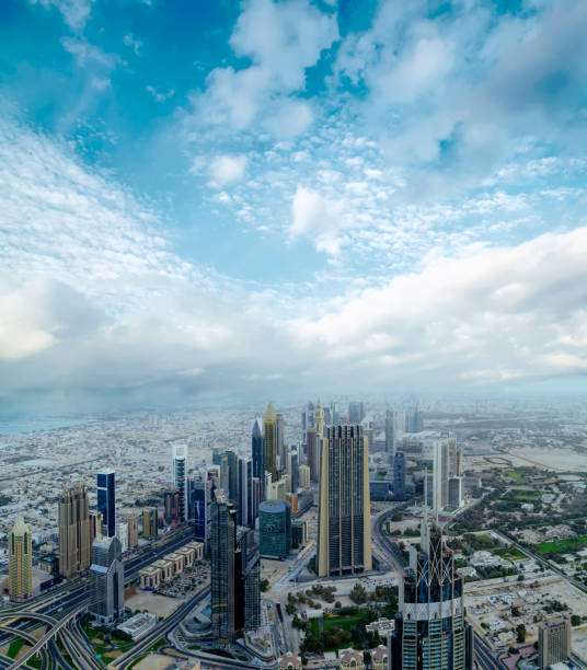 istock Dubai day time aerial cityscape 638920768