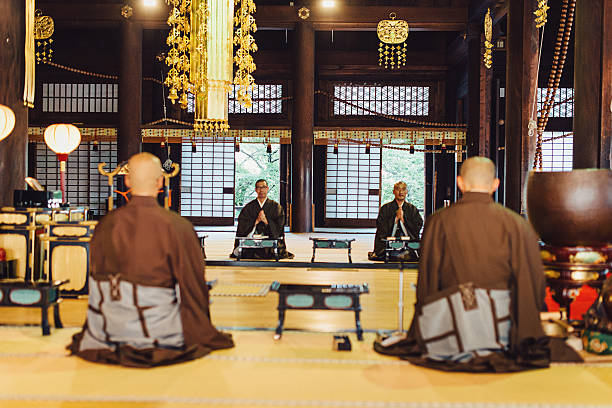 istock Monks on ceremony in Buddhist Shrine in Kyoto 638924534