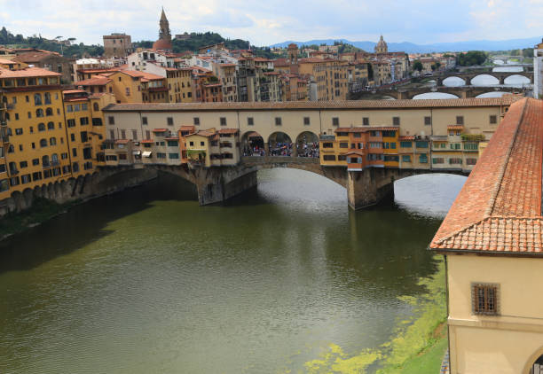 istock bridge called Ponte Vecchio and Vasari Corridor in Florence 638926474