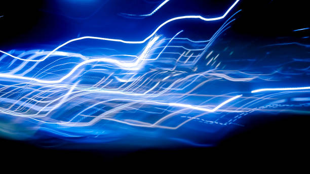 istock Abstract background of night light on street 638926928