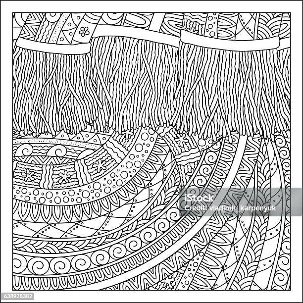 Pattern For Coloring Book Stock Illustration - Download Image Now - Adult, Arts Culture and Entertainment, Autumn