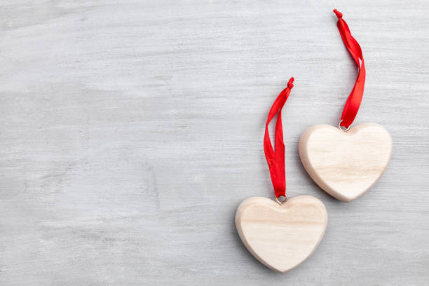 istock Love concept. Hearts on grey background 638930654